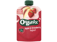 Apple and Strawberry yoghurt from Organix